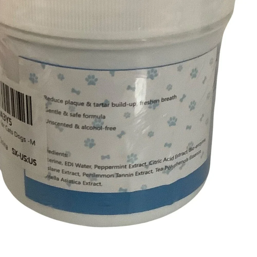 Avont Dental Finger Wipes For Dogs‎ & Cats 50 Pcs Size M Unscented Alcohol-Free